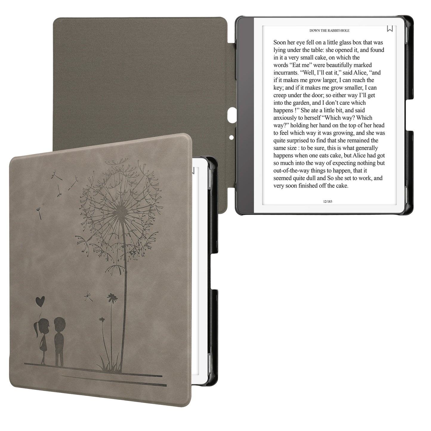 kwmobile Schutzhülle für Amazon Kindle Scribe (2024) Hülle - eReader Case aus Kunstleder mit Auto Sleep Funktion