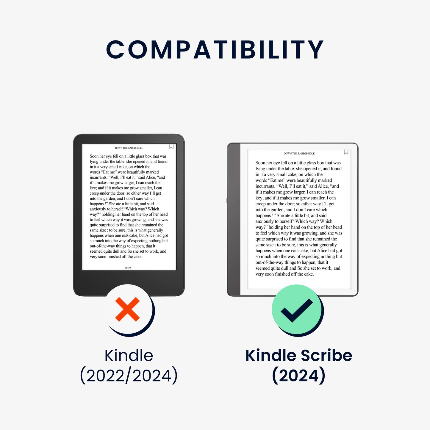 Hülle kompatibel mit Amazon Kindle Scribe (2024)