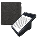 kwmobile Stoff eReader Schutzhülle für Kobo Kobo Libra Colour / Tolino Vision Color Hülle - E-Reader Cover in Dunkelgrau Dunkelgrau  