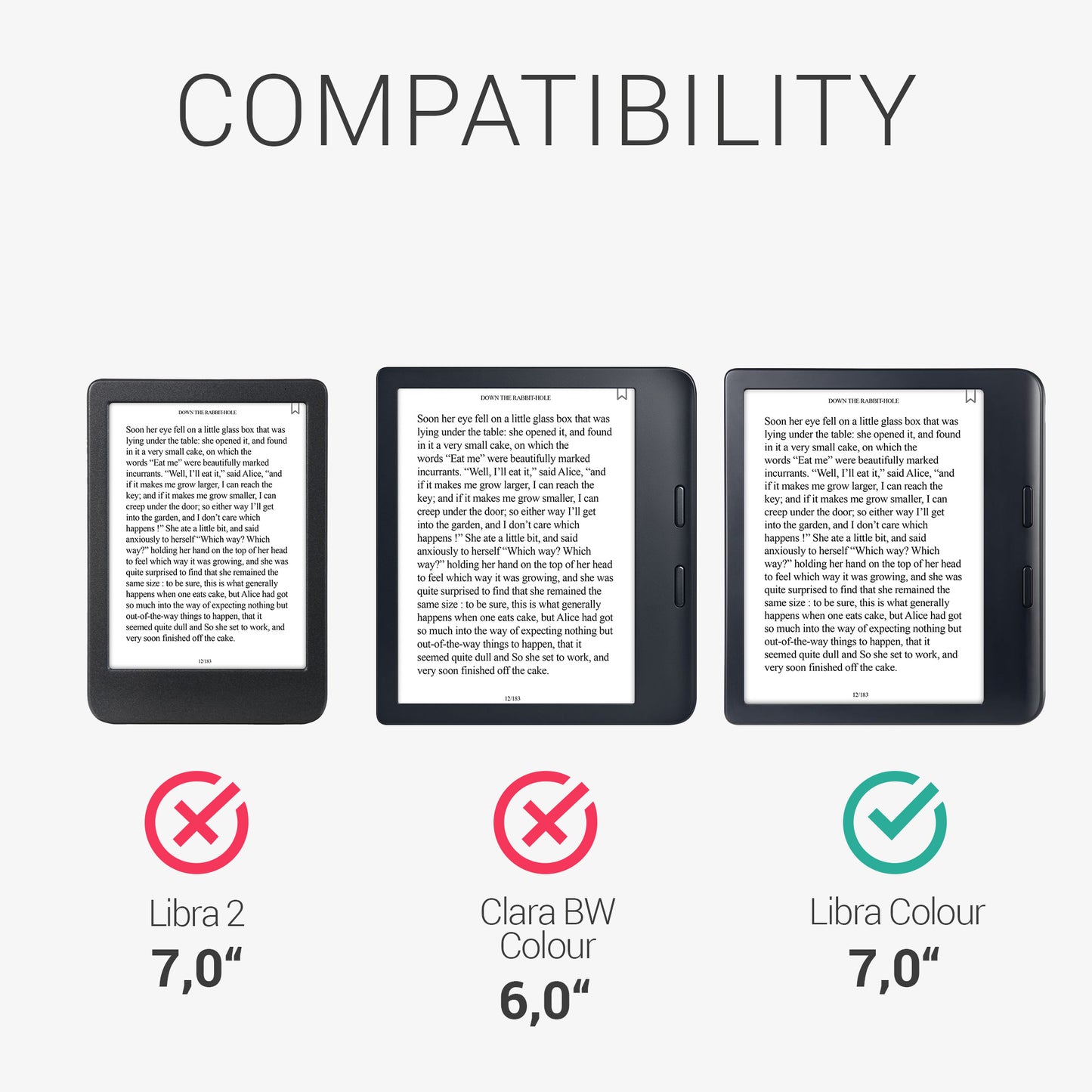 kwmobile Hülle kompatibel mit Kobo Kobo Libra Colour / Tolino Vision Color - Stoff eReader Schutzhülle Cover Case