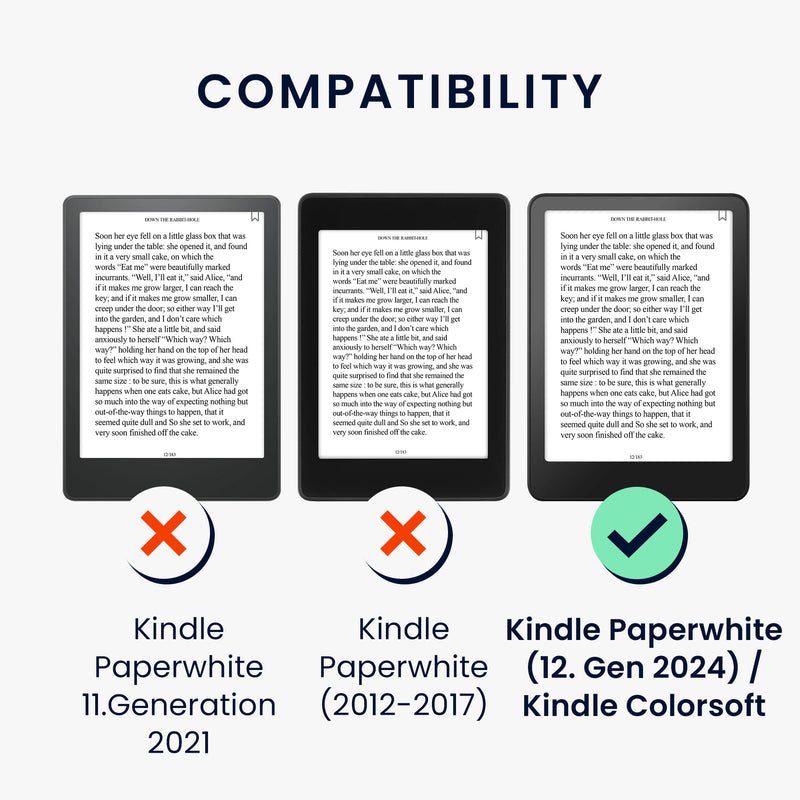 Filzstoff Hülle kompatibel mit Amazon Kindle Paperwhite (2024)/Colorsoft