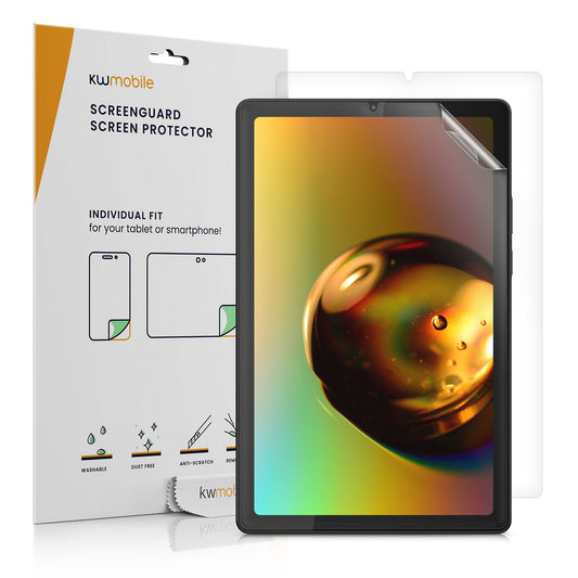 kwmobile 2x Tablet Schutzfolie kompatibel mit Lenovo Smart Tab M9 Folie - Full Screen Protector - Tablet Displayfolie entspiegelt Transparent  