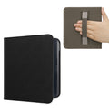 kwmobile Klapphülle kompatibel mit Kobo Kobo Libra Colour / Tolino Vision Color Hülle - Schutzhülle für den eReader aus Kunstleder mit Handschlaufe in Schwarz Schwarz  