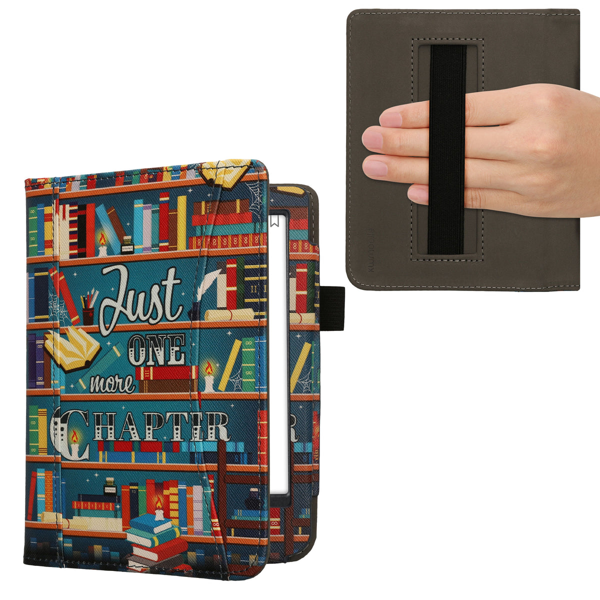 Kobo Clara BW / Clara Colour / Tolino Shine (5) / Shine Color Kunstleder eReader Klapphülle mit Handschlaufe mit Vorderfach Mehrfarbig