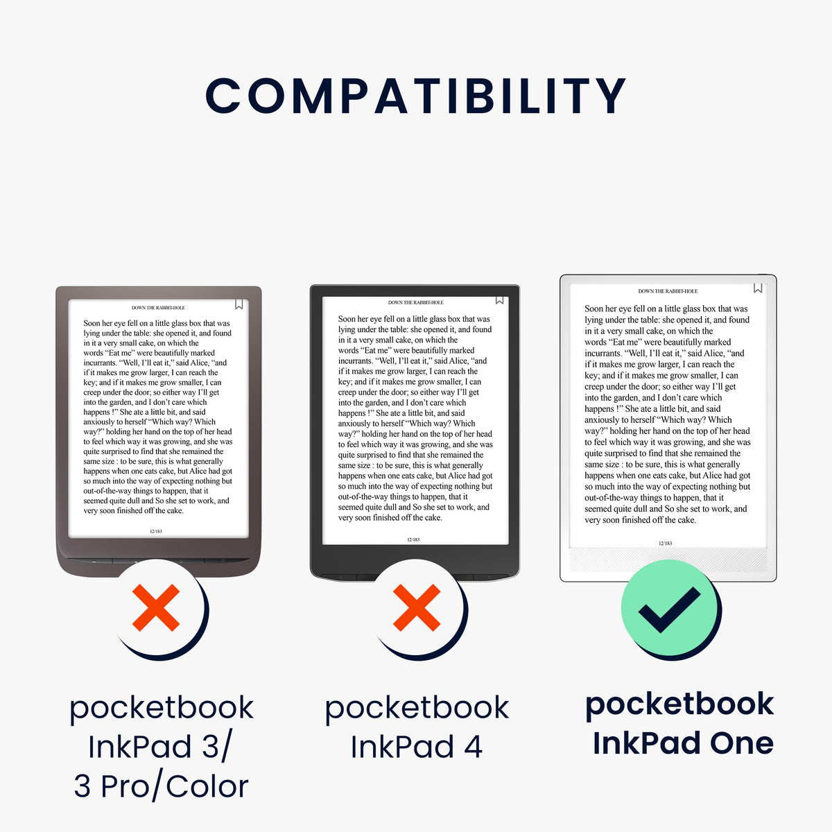 Pocketbook InkPad One eReader Klapphülle KWM0000244A001C