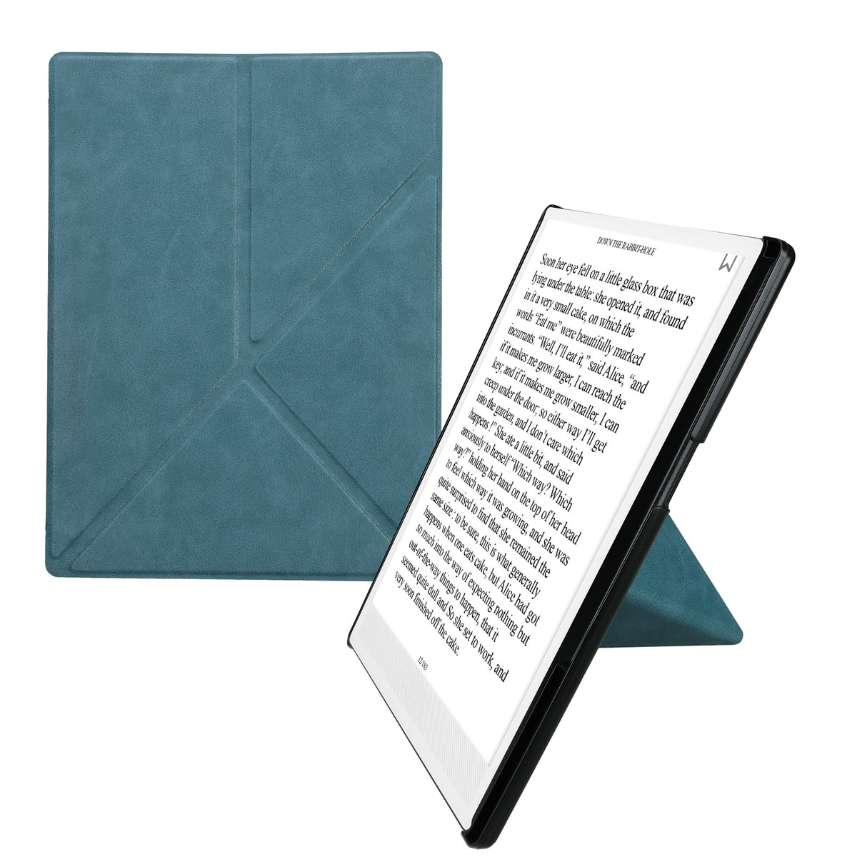 Pocketbook InkPad One Kunstleder eReader Klapphülle mit Ständer mit Auto Sleep Petrol