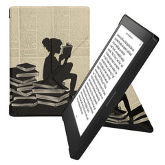 kwmobile Kunstleder eReader Hülle Kobo Aura H2O Edition 1 - Schwarz