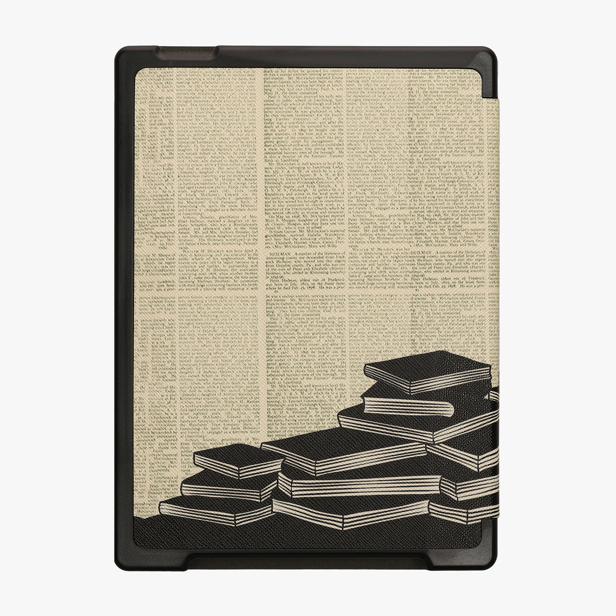 kwmobile Kunstleder eReader Hülle Kobo Aura H2O Edition 1 - Schwarz