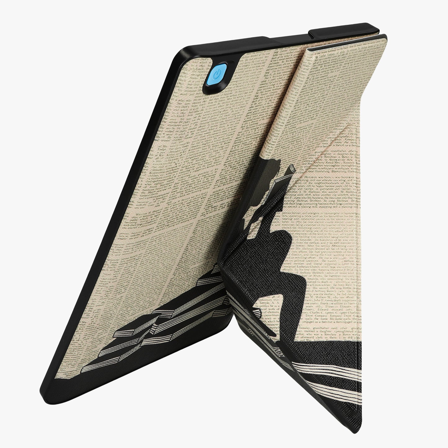 kwmobile Kunstleder eReader Hülle Kobo Aura ONE - Schwarz