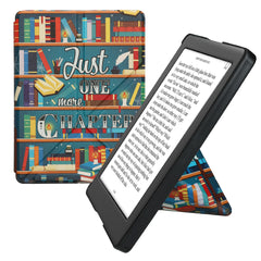 kwmobile Kunstleder eReader Hülle Kobo Glo HD - Bibliothek Motto
