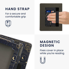 kwmobile Flip Cover Kobo Aura H2O Edition 2 - Dunkelblau