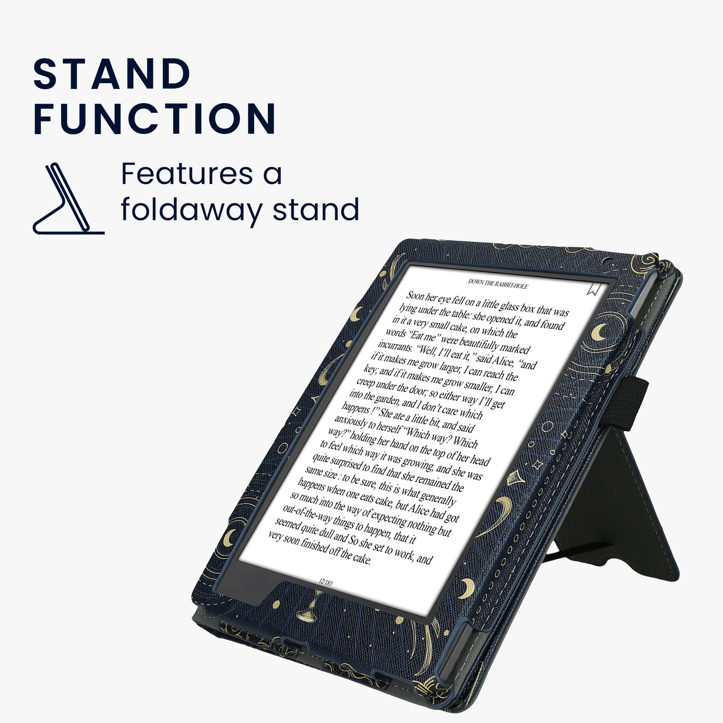 kwmobile Flip Cover Kobo Aura H2O Edition 2 - Dunkelblau