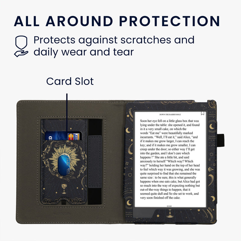kwmobile Flip Cover Kobo Aura H2O Edition 2 - Dunkelblau