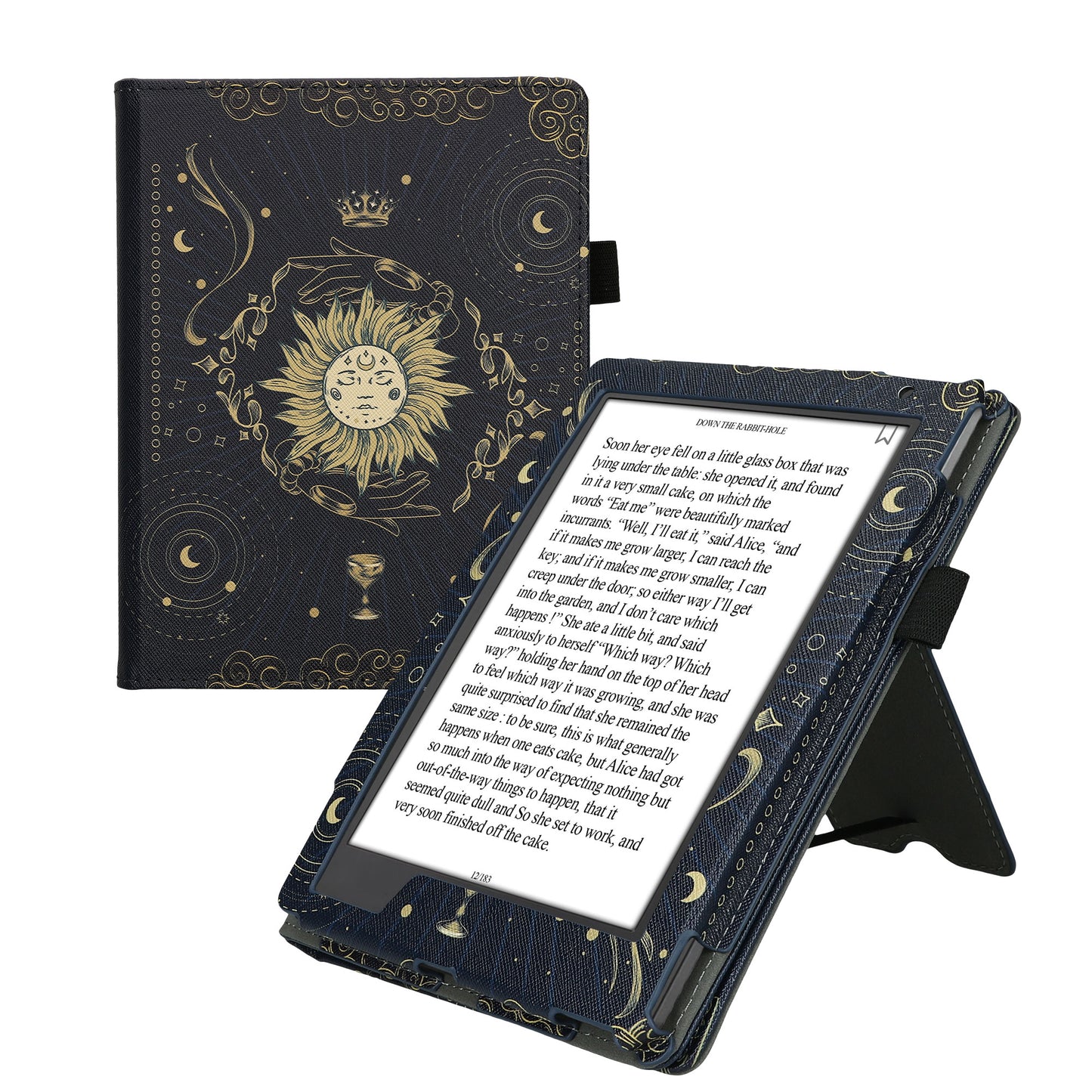 kwmobile Flip Cover Kobo Aura H2O Edition 2 - Dunkelblau