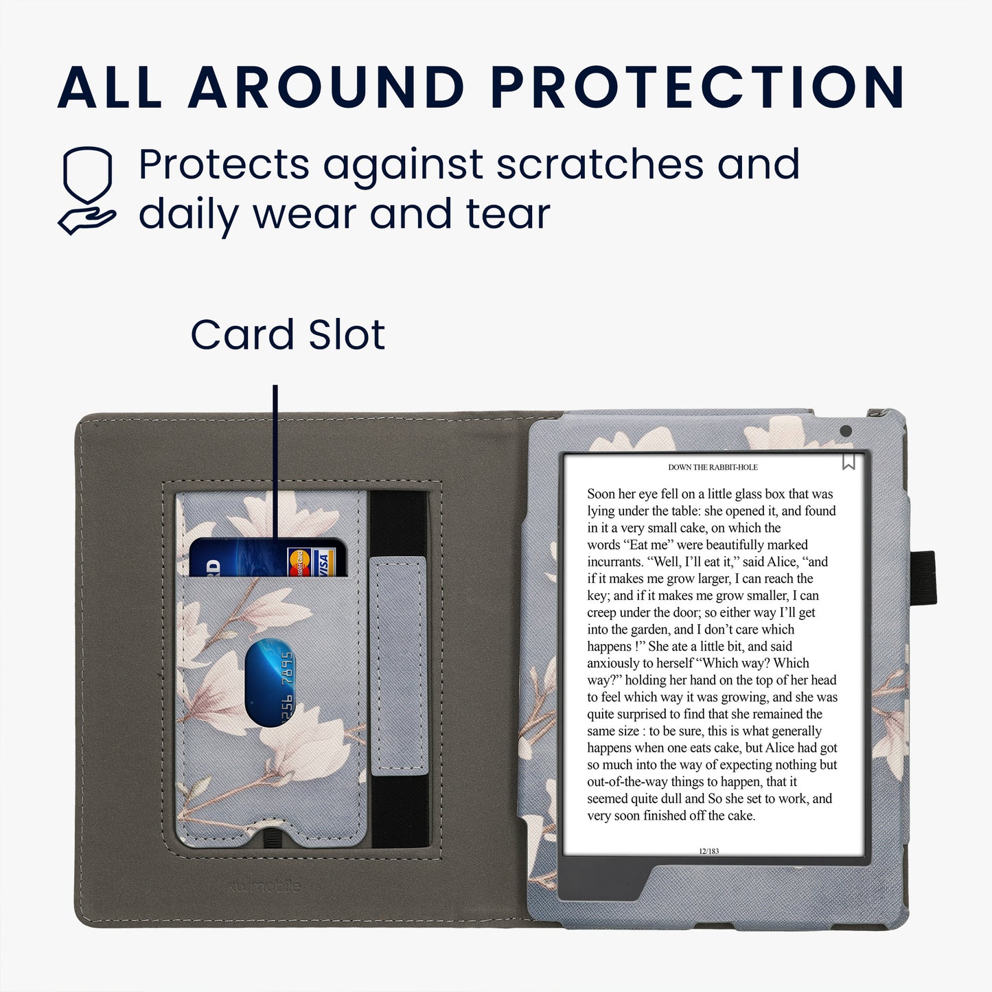 kwmobile Flip Cover Kobo Aura H2O Edition 2 - Taupe