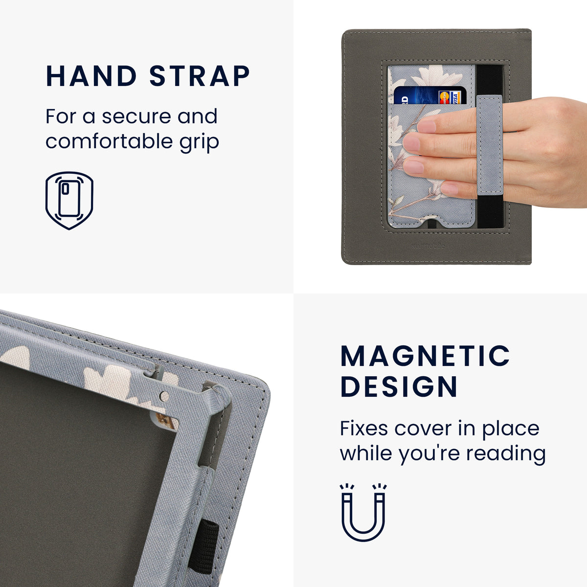 kwmobile Flip Cover Kobo Aura H2O Edition 2 - Taupe