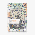 kwmobile Schutzhülle für Kobo Aura H2O Edition 1 Hülle - eReader Flip Case mit Handschlaufe und Auto Sleep Funktion - Lesende Frau mit Schwarz Beige Schwarz  [dsg01]