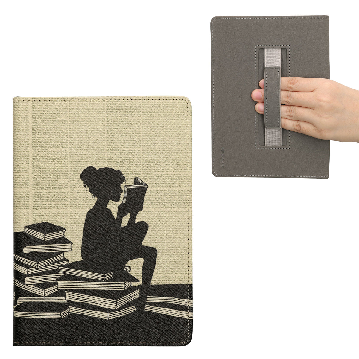 kwmobile Schutzhülle Kobo Aura ONE Flip Case - Schwarz
