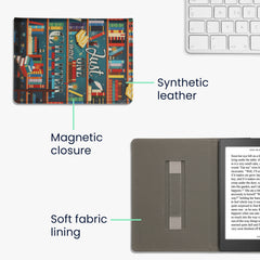 kwmobile Schutzhülle Kobo Aura ONE Flip Case - Lesende Frau