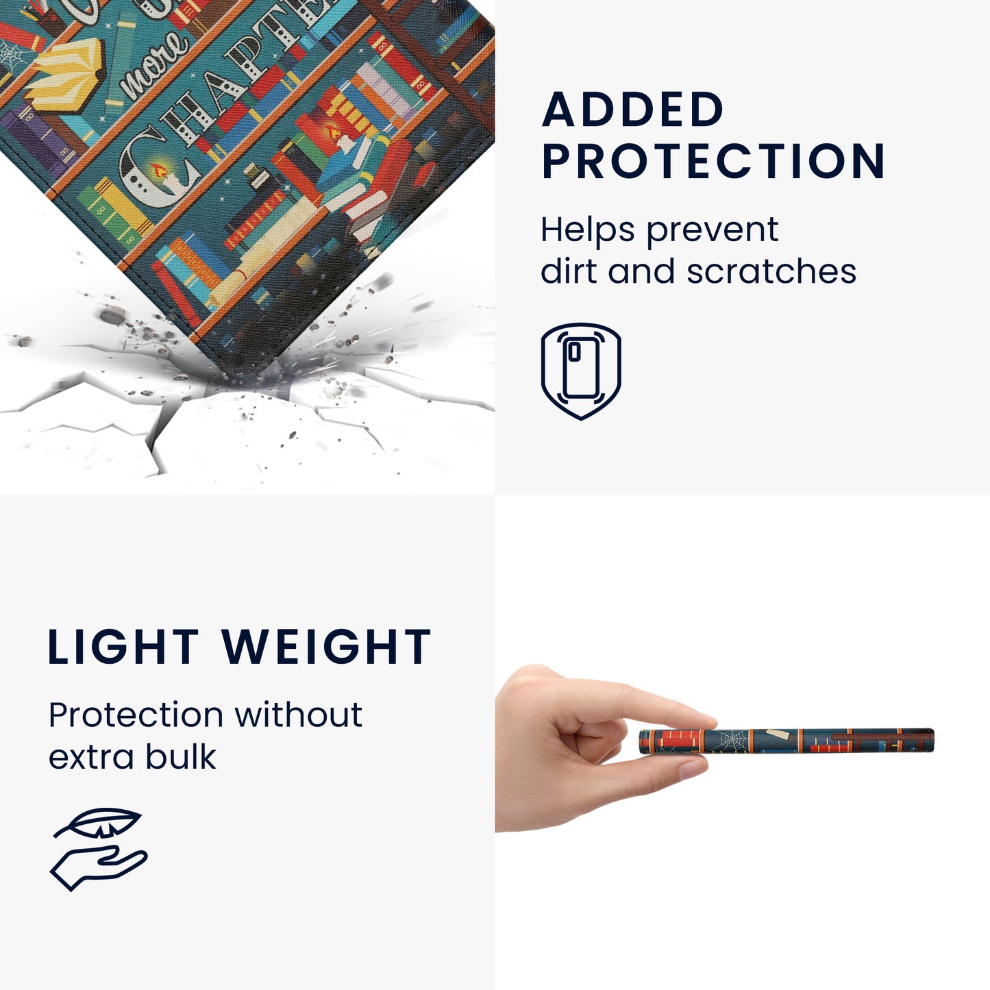 kwmobile Schutzhülle Kobo Aura ONE Flip Case - Lesende Frau