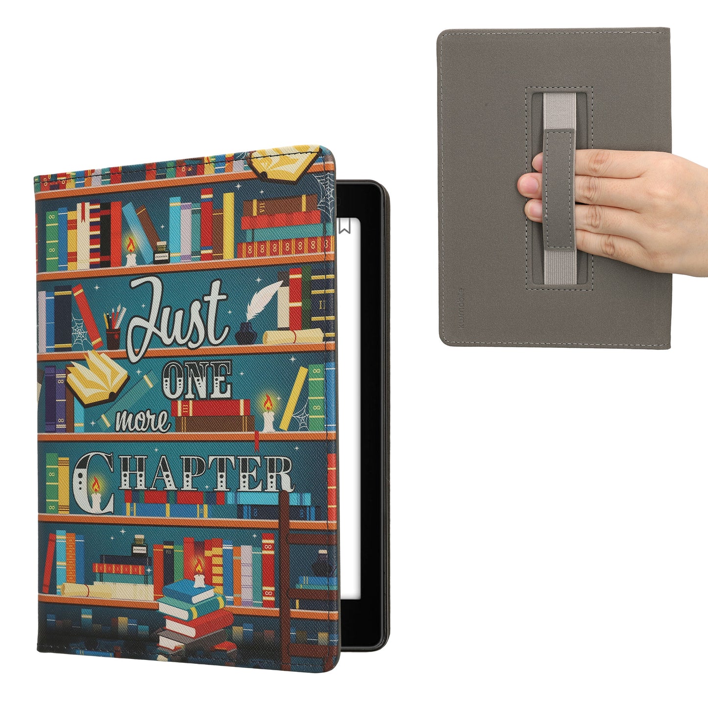 kwmobile Schutzhülle Kobo Aura ONE Flip Case - Lesende Frau