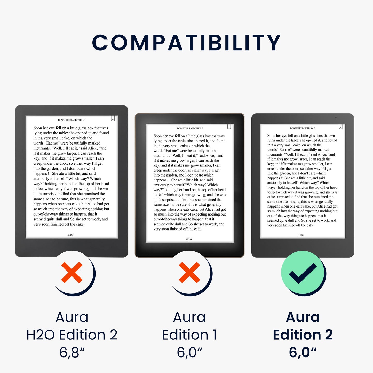 kwmobile Klapphülle kompatibel mit Kobo Aura Edition 2 - Schutzhülle e-Reader - Hülle eReader - Rot Rot