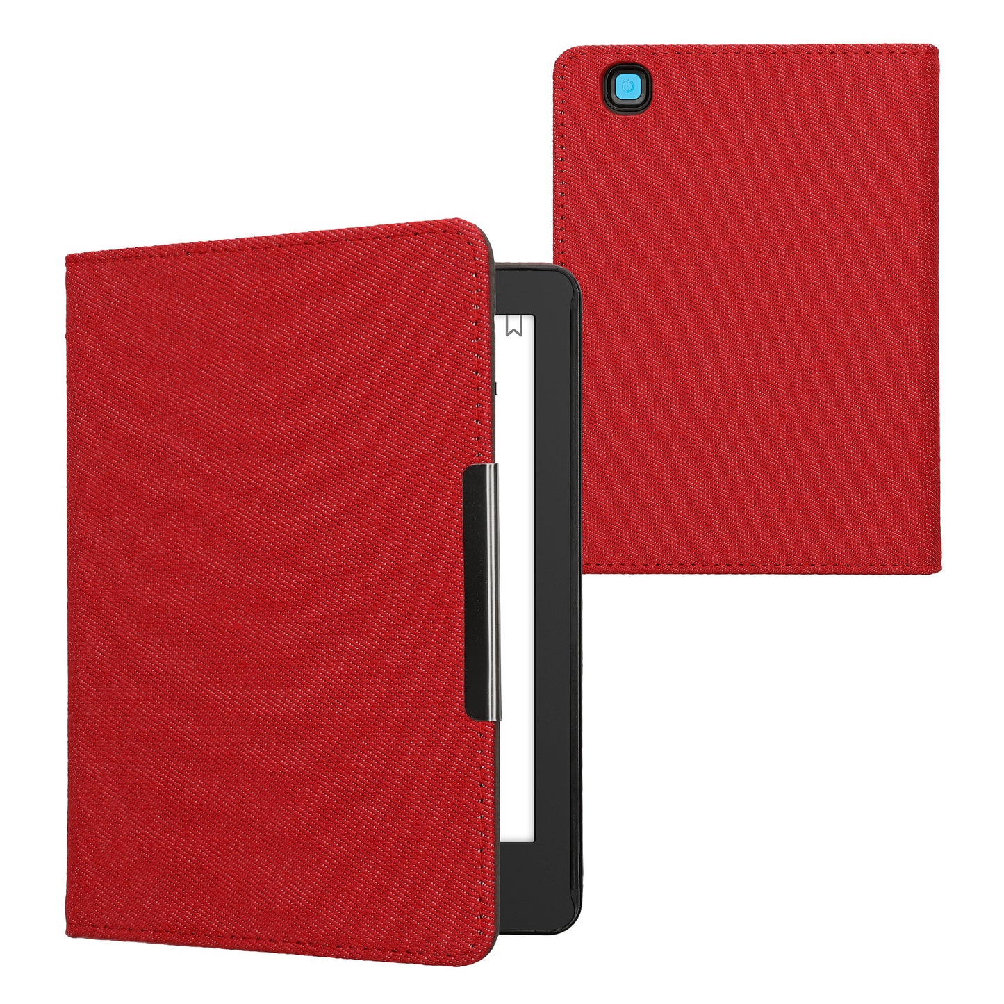 kwmobile Klapphülle kompatibel mit Kobo Aura Edition 2 - Schutzhülle e-Reader - Hülle eReader - Rot Rot
