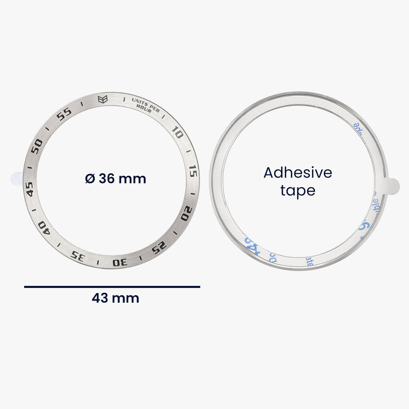 kwmobile Schutzring kompatibel mit Samsung Galaxy Watch 6 Classic 43mm Fitnesstracker - Bezel Ring Lünette