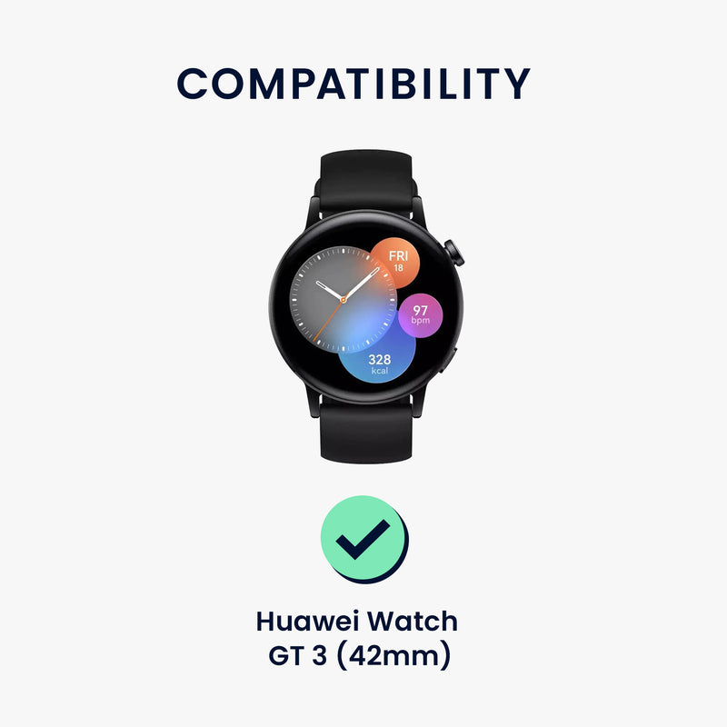 kwmobile Displayschutzfolie kompatibel mit Huawei Watch GT 3 (42mm) Folie Schutzfolie für Fitness Tracker robuster Displayschutz