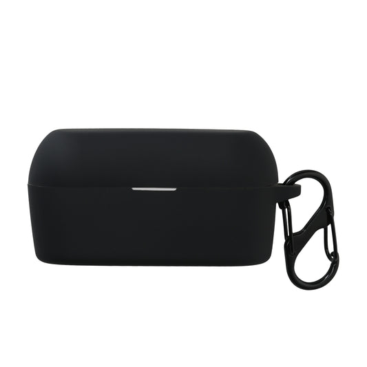 kwmobile Schutzhülle für Technics EAH-AZ60E-S Hülle - TPU Silikon Case für Kopfhörer Ladecase - stoßfestes Cover mit Karabiner - Schwarz Schwarz  