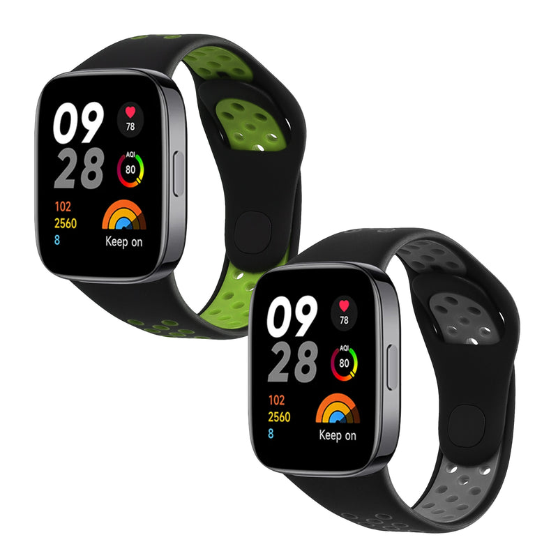 kwmobile Uhrenarmband für Xiaomi Redmi Watch 3 Active Armband Fitnesstracker Band Set Ersatzarmband Smartwatch