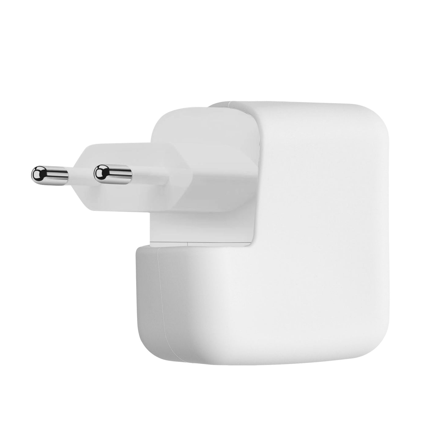 kwmobile Silikon Schutzhülle kompatibel mit Apple 35W Dual USB-C Power Adapter Hülle - Netzteil Full Body Charger Case - Komplettschutz Cover für Aufladegerät in Weiß Weiß  