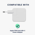 kwmobile Silikon Schutzhülle kompatibel mit Apple 35W Dual USB-C Power Adapter Hülle - Netzteil Full Body Charger Case - Komplettschutz Cover für Aufladegerät
