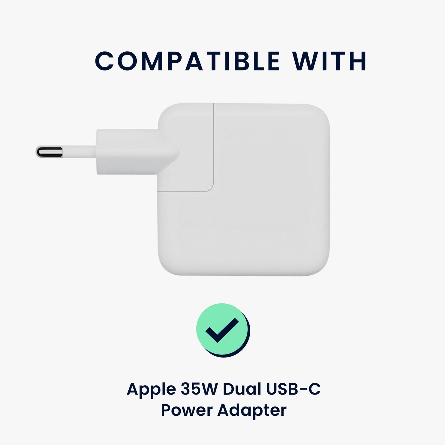kwmobile Silikon Schutzhülle kompatibel mit Apple 35W Dual USB-C Power Adapter Hülle - Netzteil Full Body Charger Case - Komplettschutz Cover für Aufladegerät