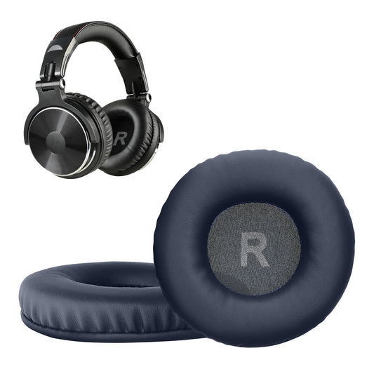 kwmobile 2x Ohr Polster für OneOdio Pro 10 / Pro M / Pro C Ohrpolster - Ersatz Ohrpolster - Kopfhörer Ersatzteile - Kopfhörer Ersatzpolster für Over Ear Headphones Dunkelblau  