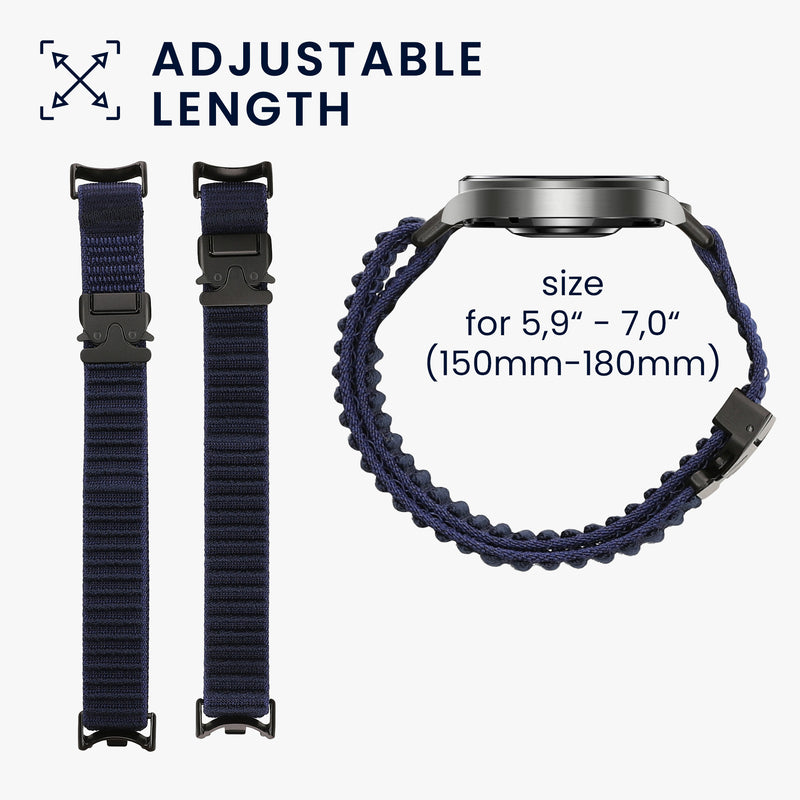 kwmobile Armband kompatibel mit Xiaomi Mi Band 10 / Mi Band 9 / 8 - Fitnesstracker Sportarmband - Innenmaße von