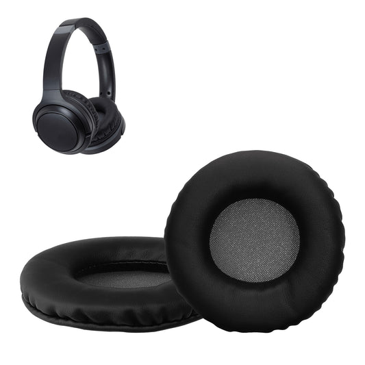 kwmobile 2x Ohr Polster für AudioTechnica ATH-S200BT / ATH-S220BT Ohrpolster - Ersatz Ohrpolster - Kopfhörer Ersatzteile - Kopfhörer Ersatzpolster für Over Ear Headphones Schwarz  