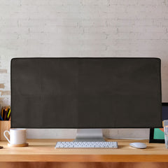 34-35" Monitor Staubschutzhülle mit 2 Fächern Stoff Dunkelgrau