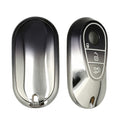 Mercedes Benz 3-Tasten Smart Autoschlüssel Silikon Schlüsselhülle Metallic Silbergrau