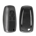 Ford 2-Tasten Autoschlüssel Keyless Go Silikon Schlüsselhülle Silbergrau