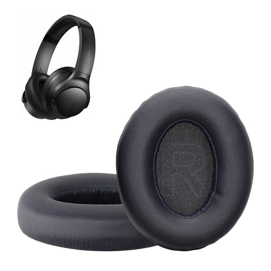 kwmobile 2x Ohr Polster für Anker Soundcore Q20i Ohrpolster - Ersatz Ohrpolster - Kopfhörer Ersatzteile - Kopfhörer Ersatzpolster für Over Ear Headphones Blau  