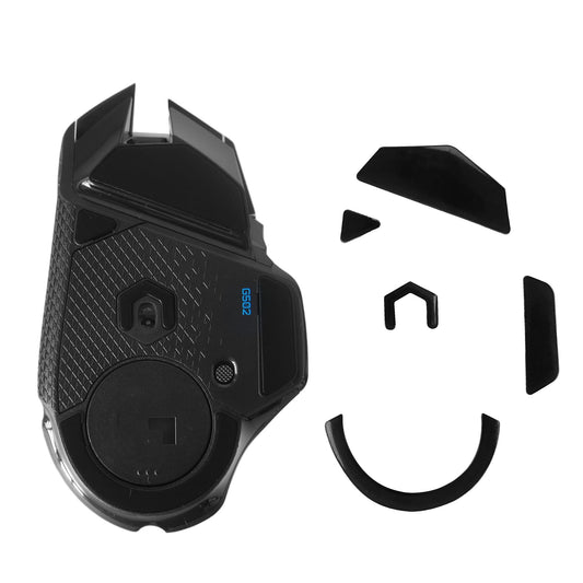 kwmobile Mouse Feet Sticker kompatibel mit Logitech G502 wireless Ersatz Glider - Mausfüße passgenau - Glides in Schwarz Schwarz  
