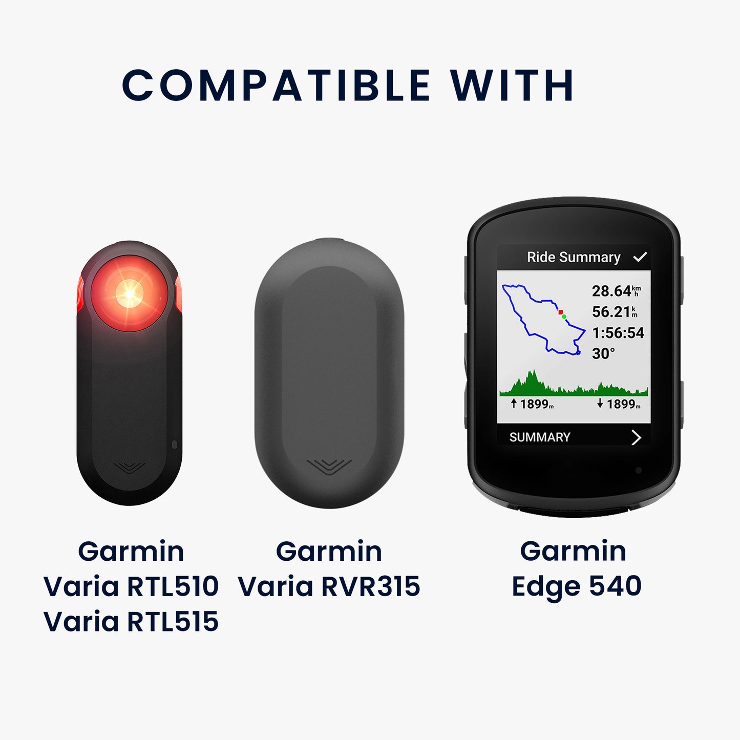 kwmobile Fahrrad Rücklicht Halterung kompatibel mit Garmin Varia RTL510 / Varia RTL515 / Varia RVR315 / Edge 540 Halter GPS Fahrradhalterung Seat Holder for GPS