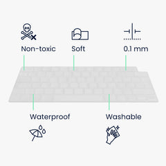 kwmobile Tastaturschutz für Apple MacBook Pro 16’’ (2023) M2 A2780 / M3 A2991 - QWERTZ Keyboard Cover Abdeckung