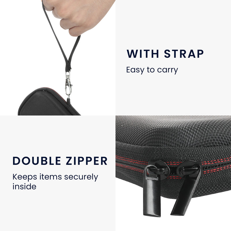 kwmobile Hülle kompatibel mit Samsung Portable SSD T7 / SSD T7 Touch SSD Festplatte - Case Tasche für portable SSD - Tragetasche mit Schlaufe