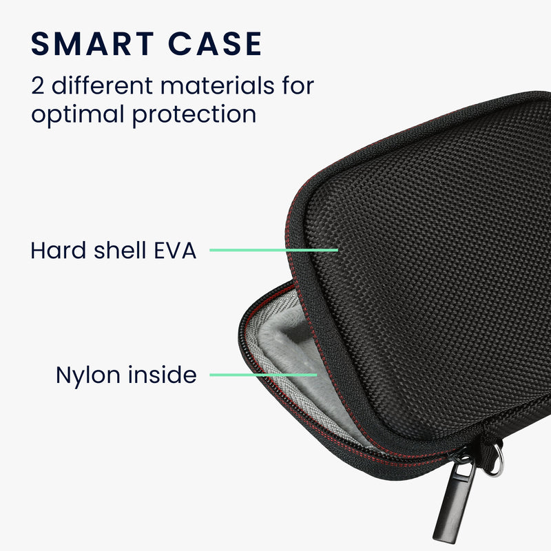 kwmobile Hülle kompatibel mit Samsung Portable SSD T7 / SSD T7 Touch SSD Festplatte - Case Tasche für portable SSD - Tragetasche mit Schlaufe
