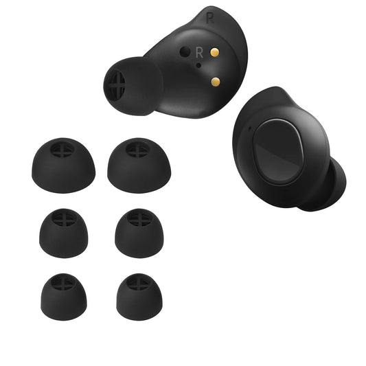 kwmobile 8x Silikonaufsätze für Sennheiser MOMENTUM True Wireless 3 - Ersatz Ohrstöpsel in 4 Größen - Ear Tips für In-Ear Kopfhörer - Zubehör Ersatzpolster in Schwarz Schwarz  