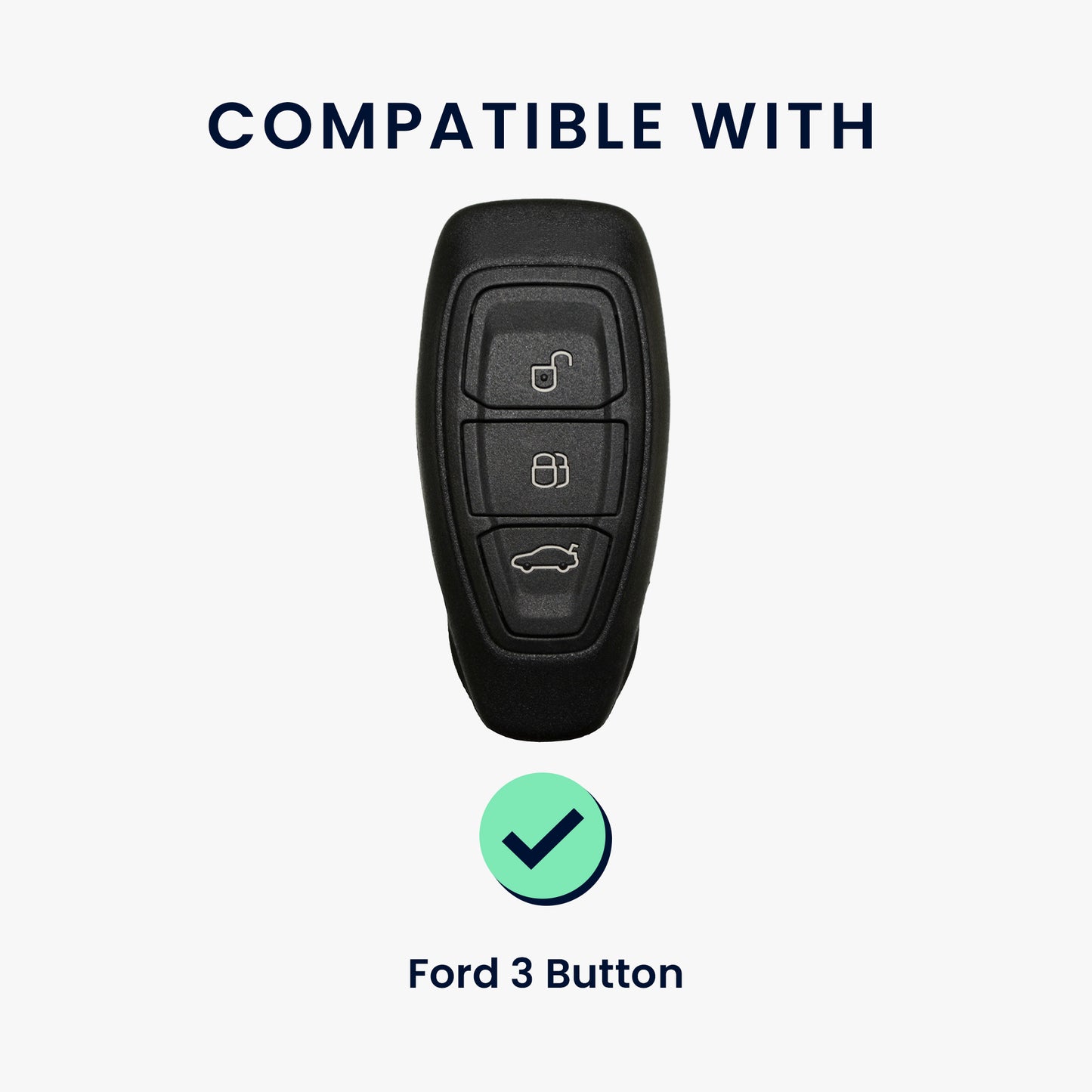 Hülle für Ford 3-Tasten Autoschlüssel Keyless Go