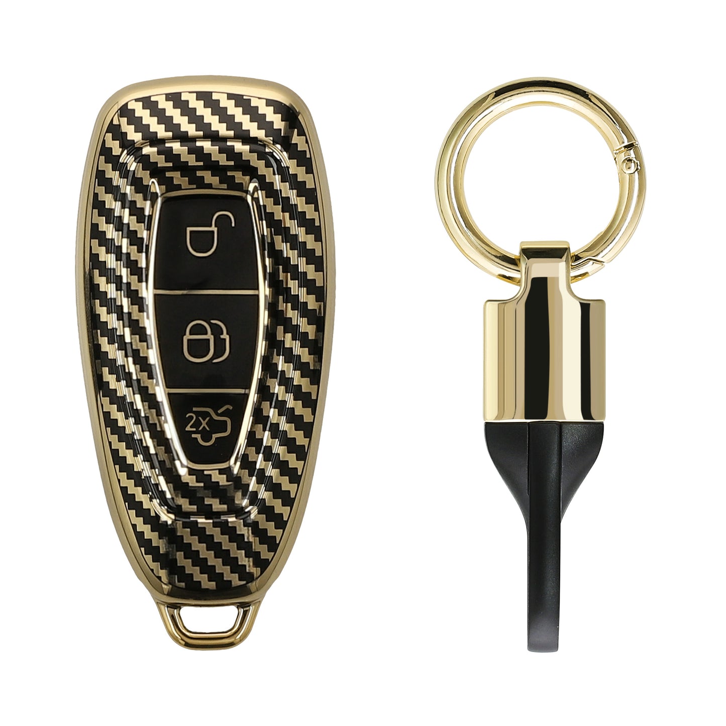 Hülle für Ford 3-Tasten Autoschlüssel Keyless Go