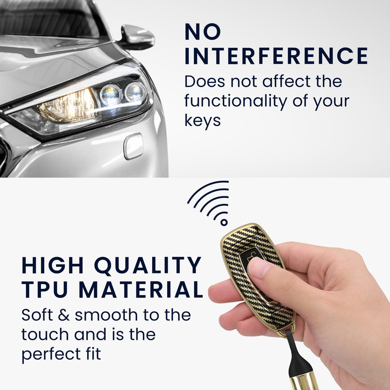 Hülle für Ford 3-Tasten Autoschlüssel Keyless Go